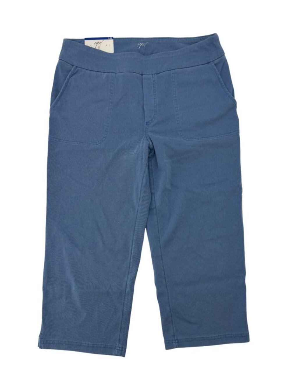 Up! Women's Cropped Pants | Pull On | Blue | Large **NEW